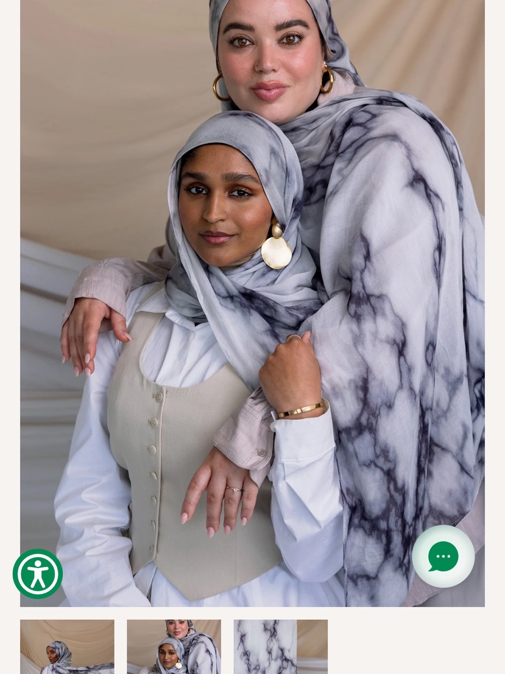 Marble Vela Hijab Standard size